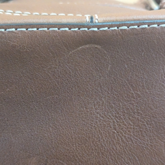 NWOT Michael Kors Brookville Black Leather Satchel Handbag Vintage - Picture 6 of 8
